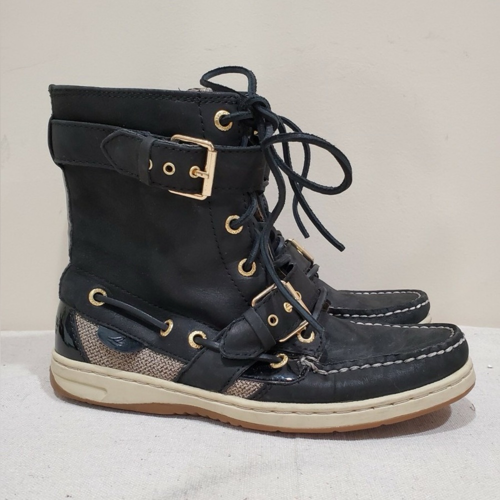 Sperry Topsider Huntley zip buckle boat boot